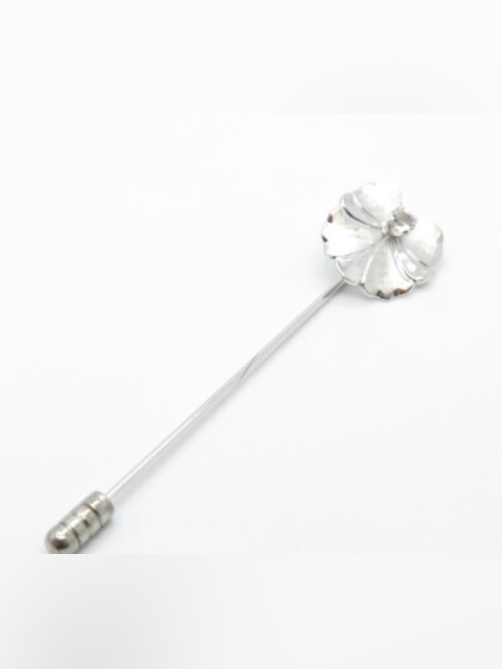 Sterling Silver Vintage Flower Stick Pin